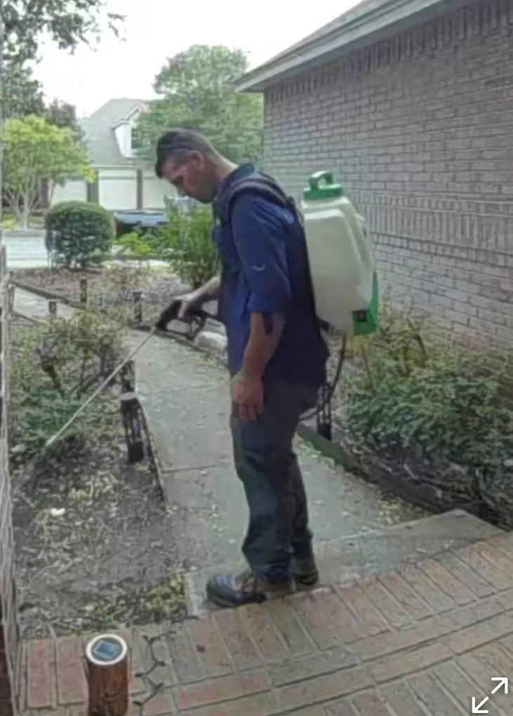Triple Threat pest control technician serving a San Antonio home